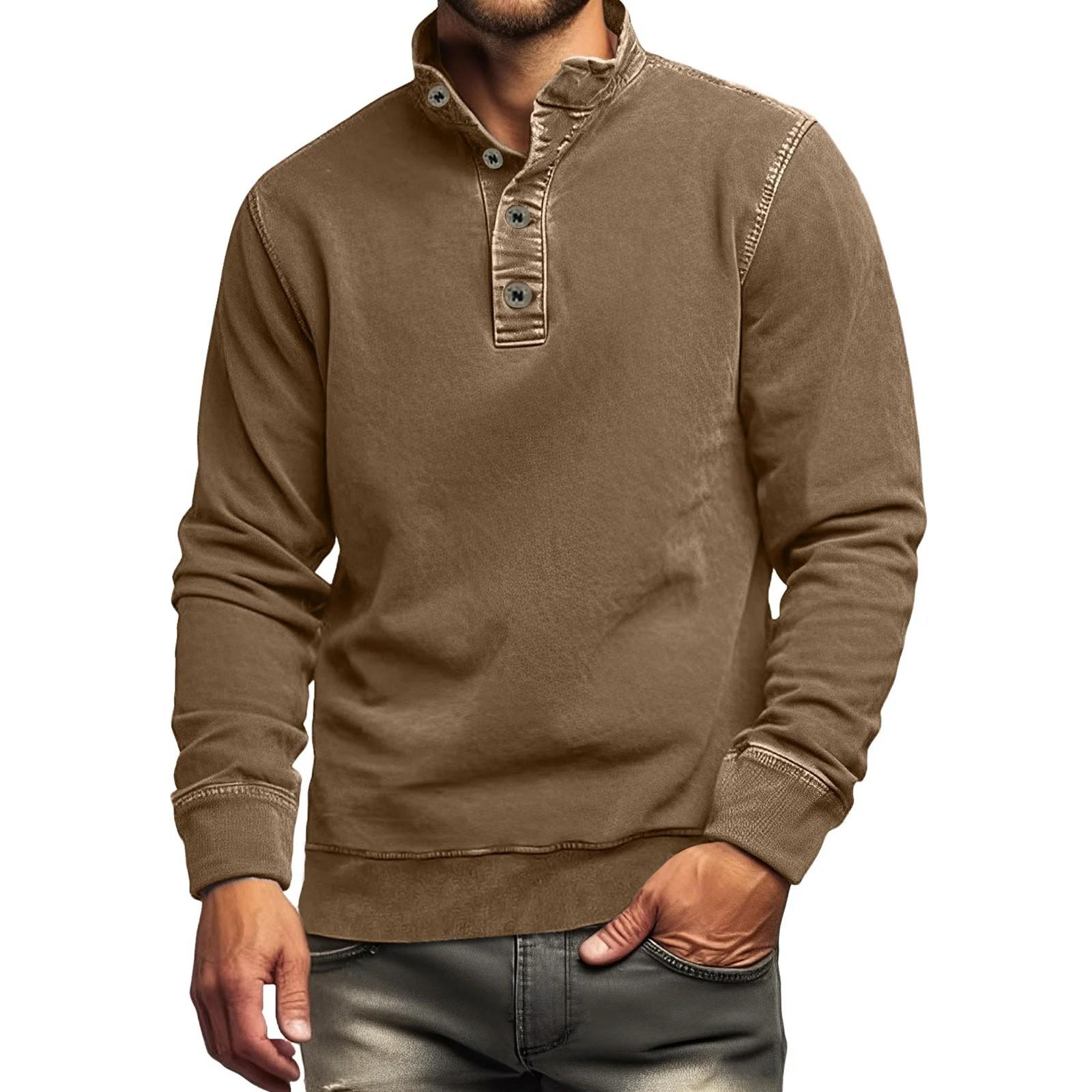 

Men s Solid Color Shirt Plus Men s Long Sleeved T-shirt Minimalist Sweatshirt S