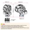 MUTEKI Skull Shift Knob Funny Gear Shift Knob Shift Lever with 3 Adapters for