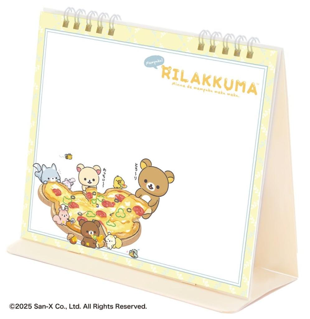 Rilakkuma Desk Whiteboard Calendar TD-30060 2026 Calendar Desk CL26-1072