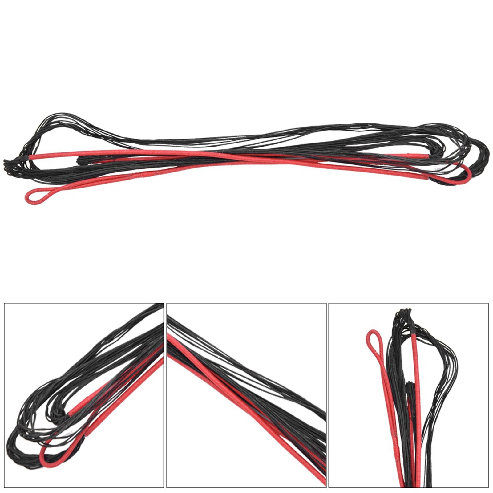 

Нейлонова Універсальна Арбалетна Екіпіровка Аксесуари Тятива для Рекурсивного Лука Довгого Лука ПолюванняЧорний Червоний 12 Пасм 60 68Inch