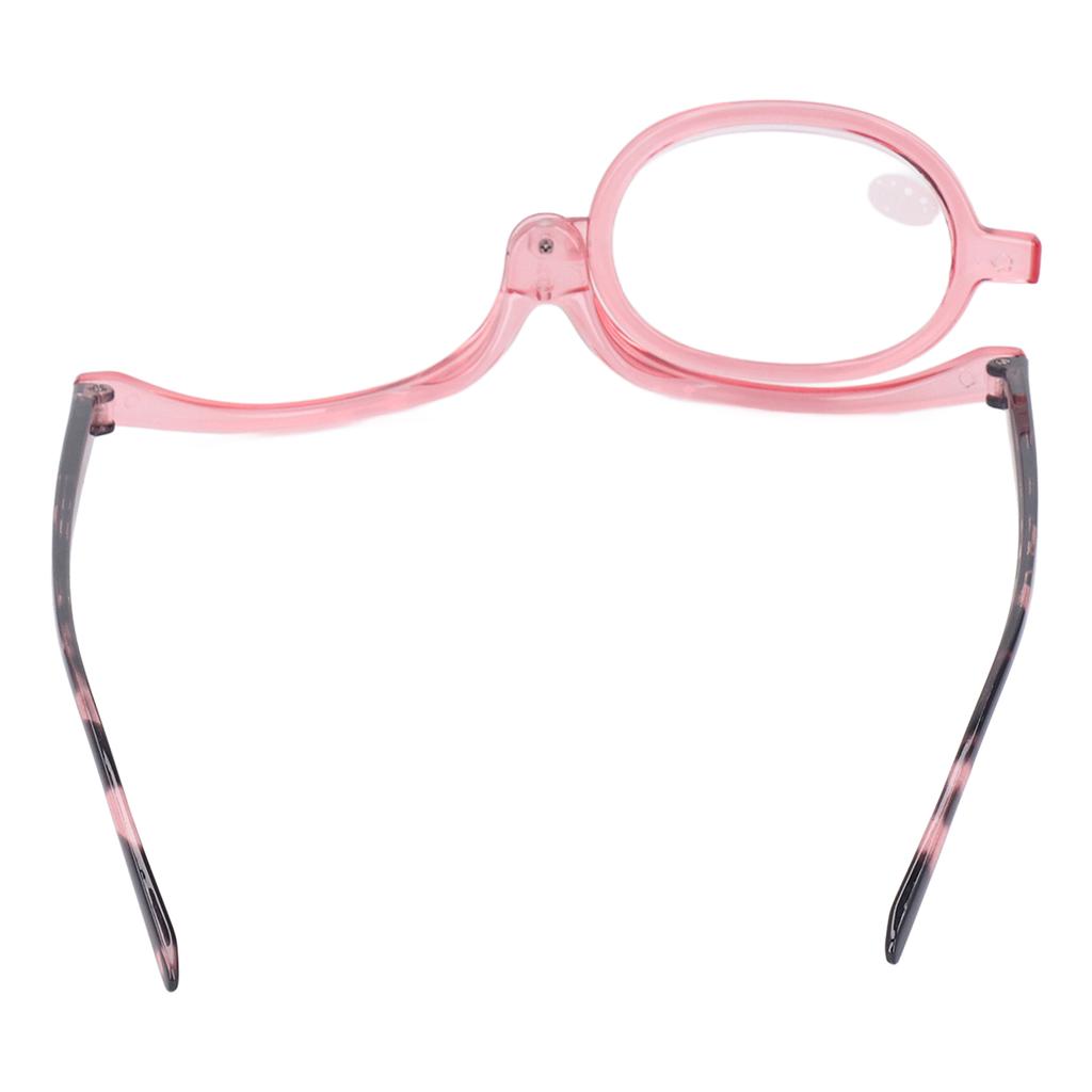 Magnifying Makeup Glasses Flip Down Scratch Resistant Lens Folding Cosmetic Reading Glasses for