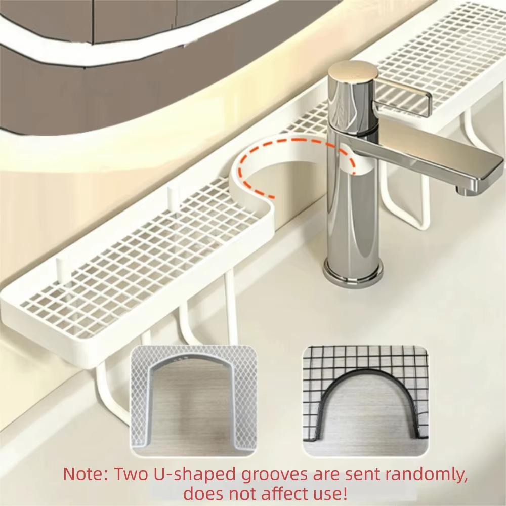 No-Drill Bathroom Storage Rack Rustproof Sink Shelf Sturdy Bathroom Organizer for Bathroom Counter