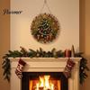 Santa Claus Reindeer Garland Ornaments Christmas Faux Pearl Painting Hanging Ornament Kit, DIY 3D Beads Crafting Kits for Adults Kids Art Craft,