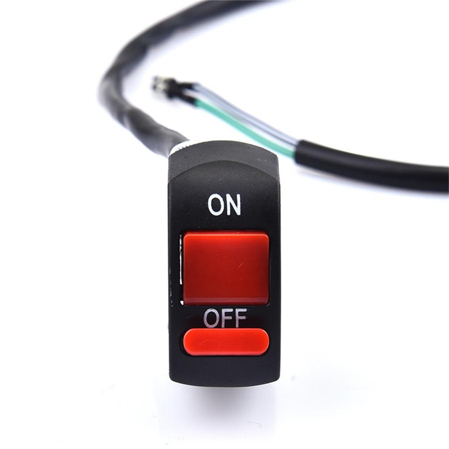 10 Pcs 12V 7/8" Motorcycle ATV Handlebar Switch For Headlight Fog DRL Work Light