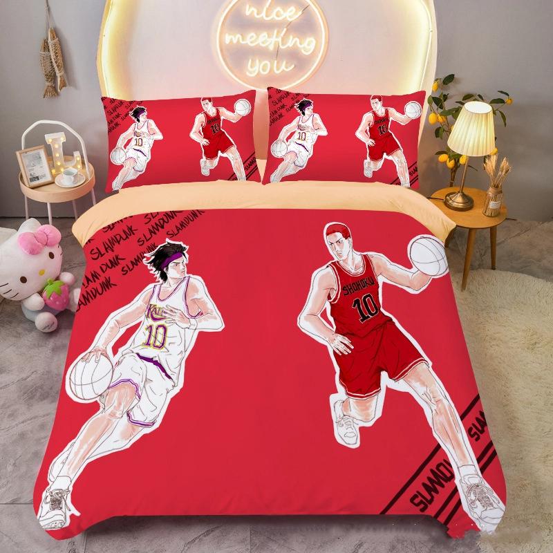 Anime SLAM DUNK duvet covers young boys Beding Sets 3D Printed duvet cover pilowcases Rom Decor Home Soft Nice