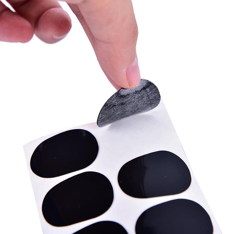 8Pcs 0.5Mm Soprano Saxophone Sax Mouthpiece Patches Pad Cushions Black