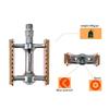 New Non-slip Pedal Ultralight Bike  MTB Road Bike Pedal Cycling Classical Retro Wooden Styles Bicycle Pedals