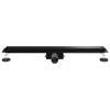 2 in 1 Shower Drain Black 80 cm Stainless Steel 304