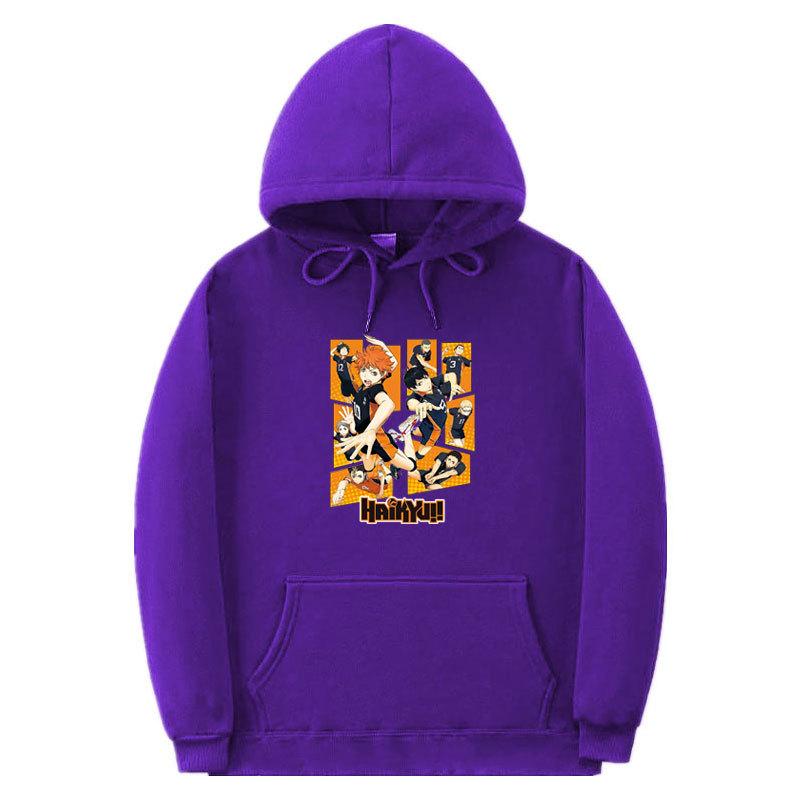 Haikyuu Haikyuu Haikyuu Cartoon Day Anime Loose Hooded Sweatshirt Sweatshirt