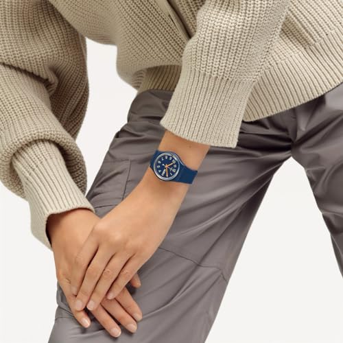 Swatch TRENDY LINES AT NIGHT SO28I700 Blue Wristwatch
