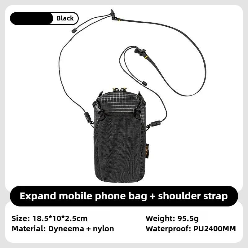 Water Bottle Holder Bag Phone Pocket and Quick-Adjust Strap Waterproof Nylon for Cycling Hiking Camping Essentials