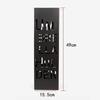 Metal Umbrella Stand for Home Office Entryway, Long Umbrella Storage Rack Hollow Convenient Square Organizer for Doorway Hallway