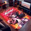 Custom personalization Demon Slayer Nezuko Print Area Rug - Soft, Washable Non-Slip Indoor Mat,Living Room,Home&Office Decorative Rug