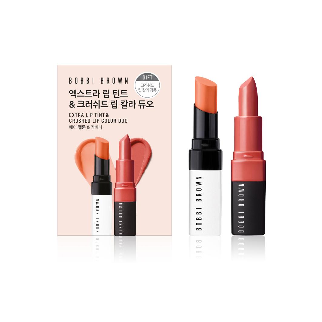 Планирование дуэта помады Bobbi Brown Extra Lip Tint и Crushed Lip Color Bear Melon & Cabana