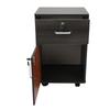 Mobile File Cabinet Multiple Drawers Sturdy Under Desk Rolling File Cabinet with Locks Wheels for Home Office Walnut