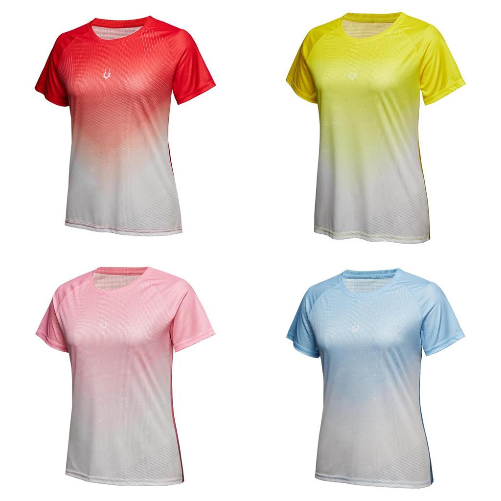 Athletic T Shirt For Women Summer Breathable Polyester Slim Fit Running Workout