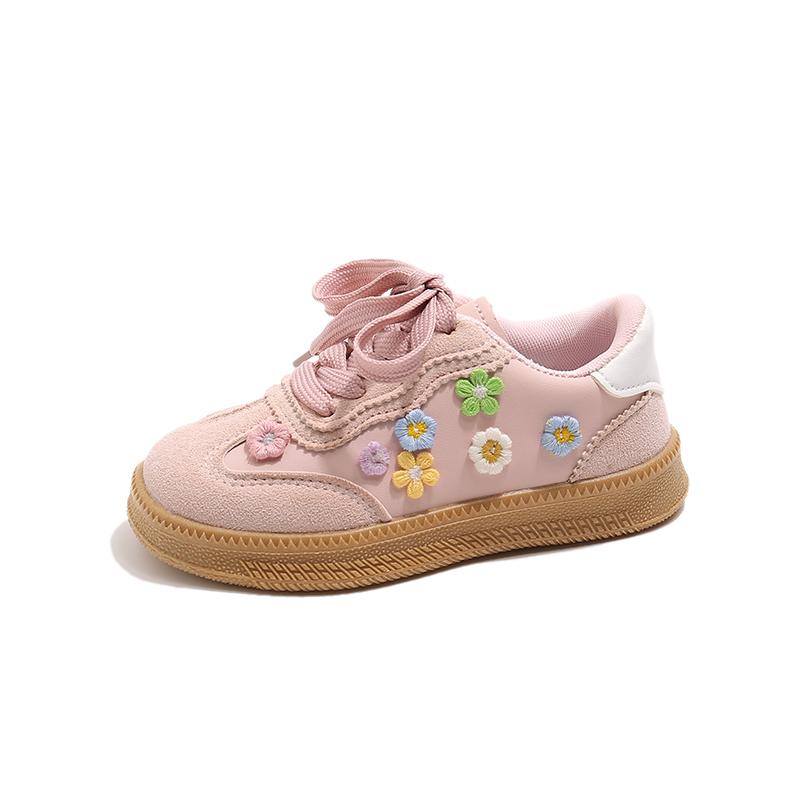 

New Spring New Super Fairy Cute Embroidered Shoe Children s shoes breathable spring Autumn 24