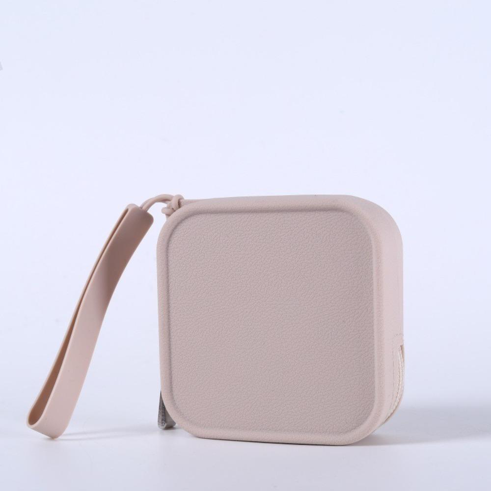 Mini Silicone Organizer Wallet Coin Purse Smooth Zipper Waterproof Travel Pouch Macaron Color Earphone Bag Students