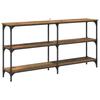 Masă Consolă Industrială Aspect Lemn Reciclat 150 x 29 x 75 cm Placaj și Metal