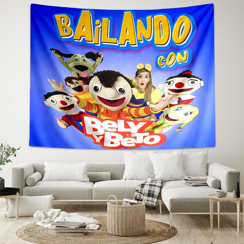 1pc Cartoon B-Bely B-Beto Tapestry, Living Room, Bedroom, Office, Party Decor, Ideal Festive Gift