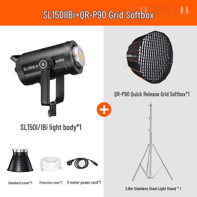 Godox SL150IIIBI Bi-Color LED Video Light Kit 90cm