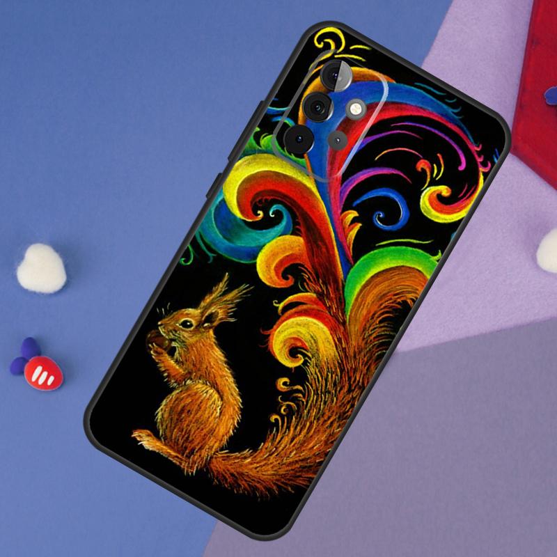 Cartoon Animal Squirrel Case For Samsung Galaxy A55 A35 A32 A12 A22 A52 A06 A54 A34 A14 A56 A36 A26 A16 A13 A53 A15