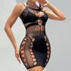 Sex underwear European and American suspender princess hip net skirt hollow high elastic net clothes sexy pajamas