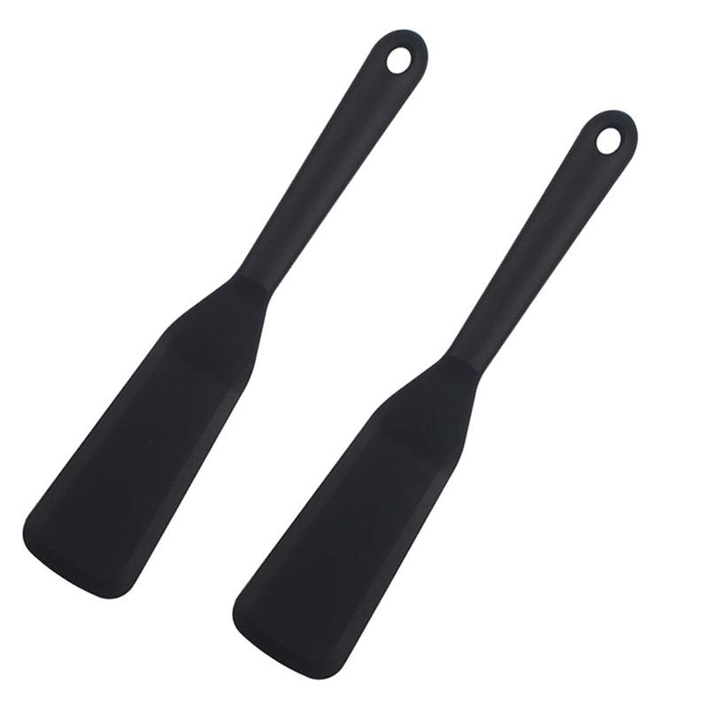 1/2pcs Thin Silicone Spatula Turner Egg Crepe Pancake Spatula Nonstick Heat Resistant Cooking Spatula for Omelet Burgers Pizza