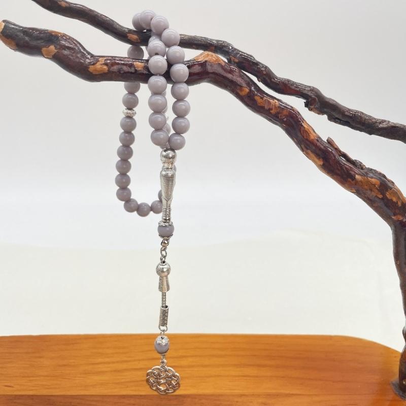 Prayer Rosary Bracelet Islamic Prayer Beads Handchain with Tassels for Muslims