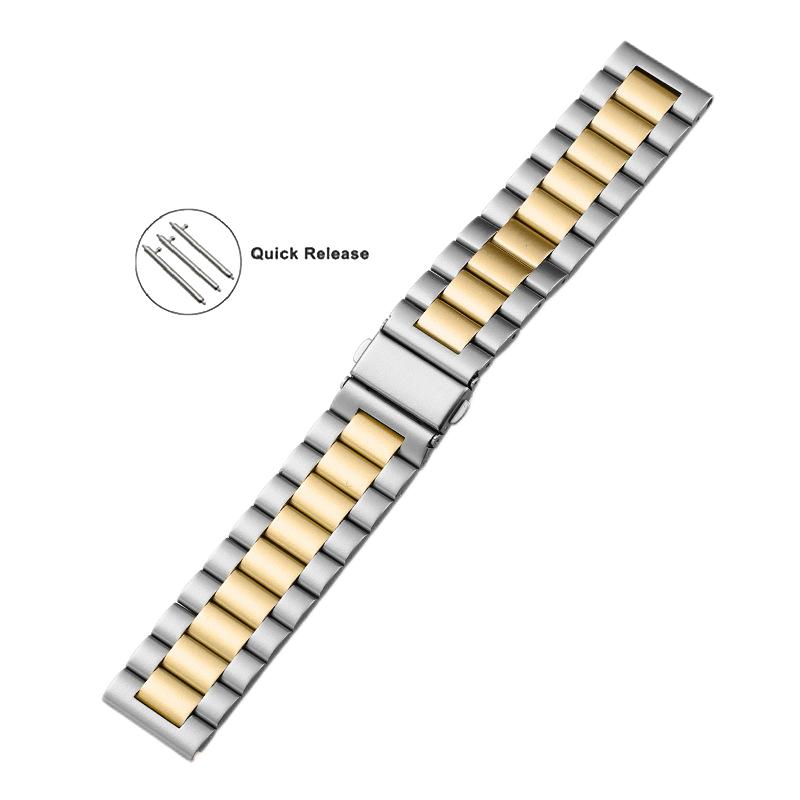 22mm 18mm 24mm 20mm Sternenlicht Edelstahl Uhrenarmband für Samsung Galaxy Watch 3 4 5 Pro 40mm 44mm 42mm 46mm Active2