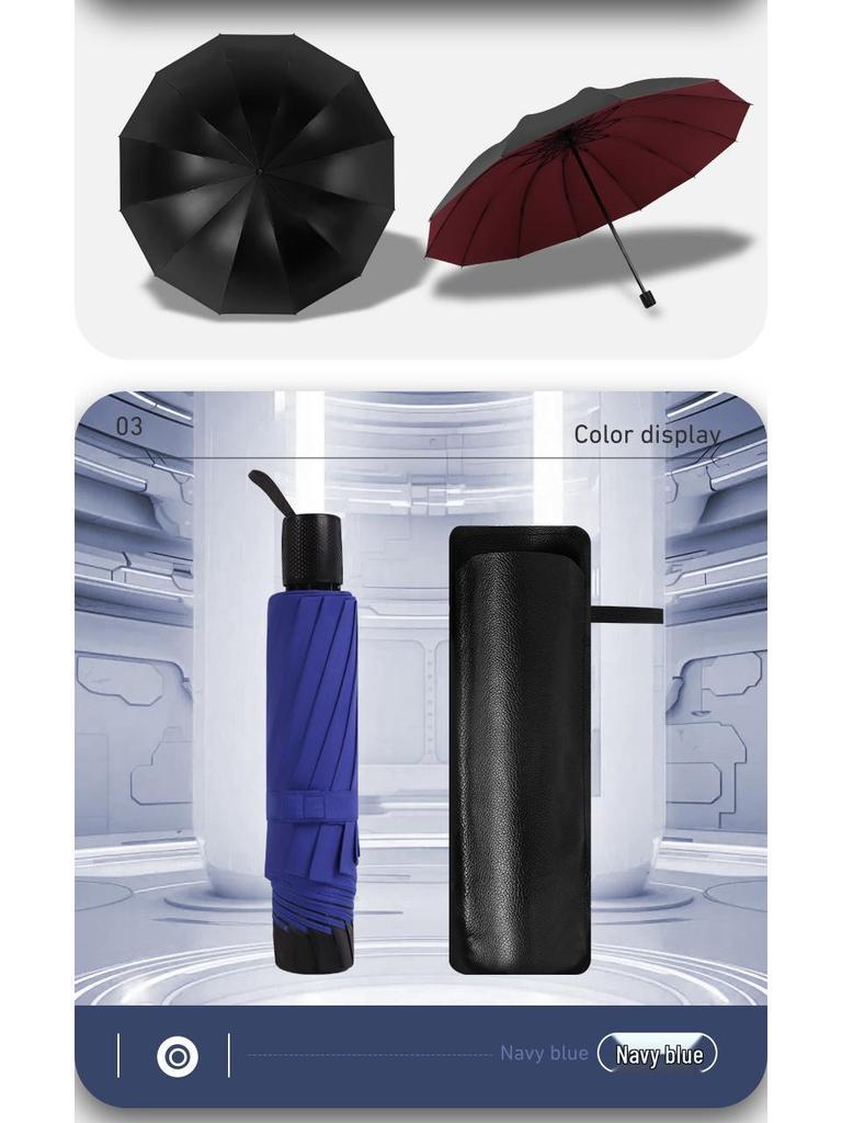Extra Large Stormproof Folding Umbrella for Men - Reinforced and Extra Thick