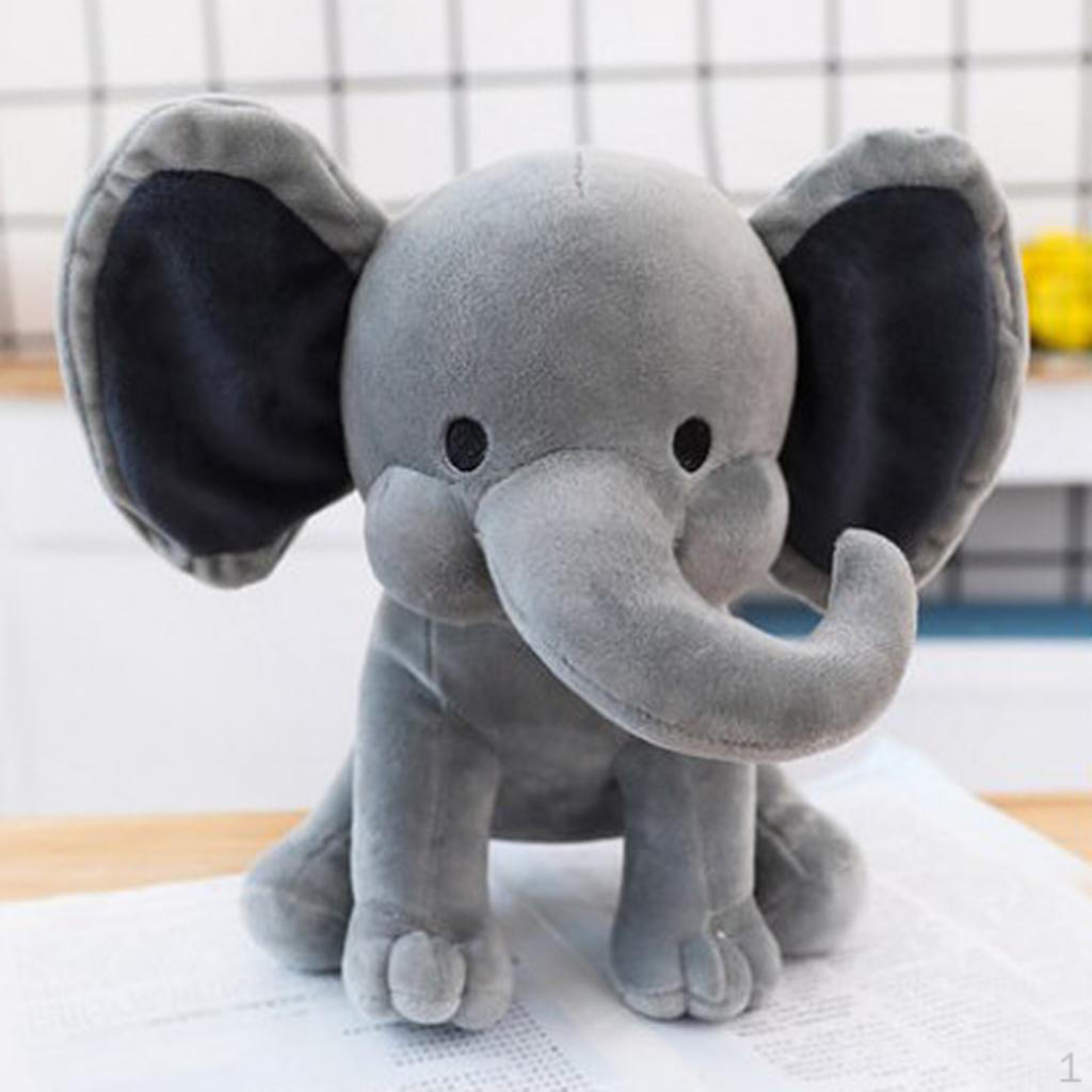 

25cm Plush Stuffed Animal Toy, Holiday Party Decor, Comfortable Grey