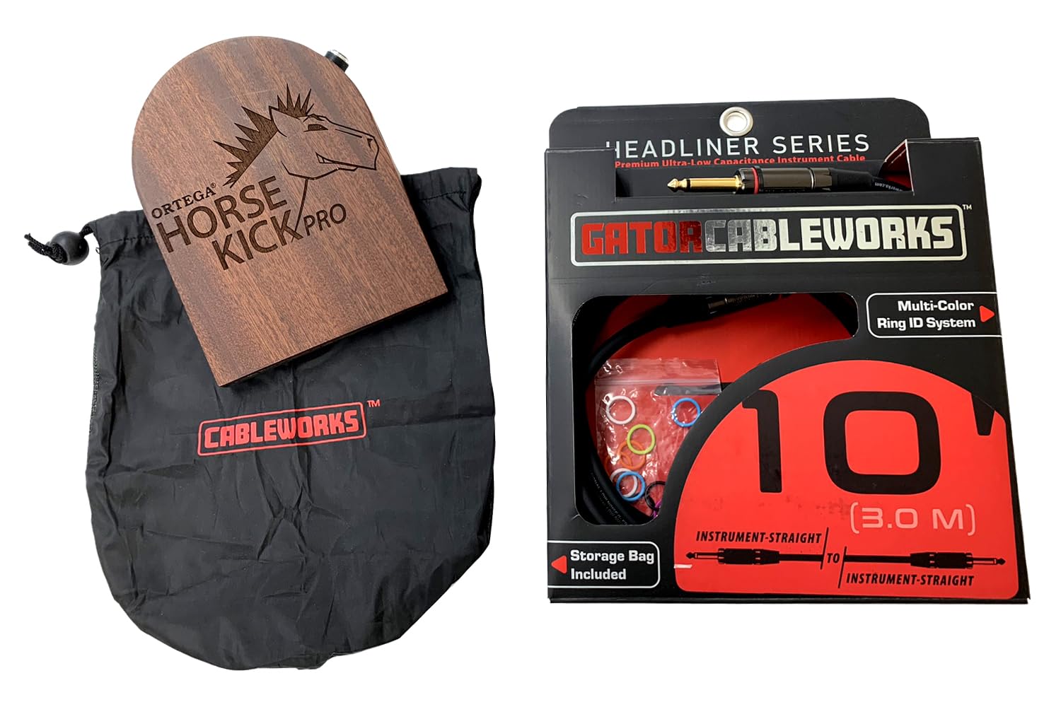 

ORTEGA Ortega Foot Percussion Digital Stomp Box HORSE KICK PRO Shielded Cable Included + [ ]