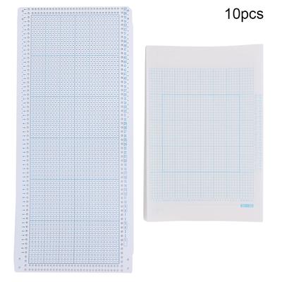 10 Stück Stichlochkarte 10 Stück Millimeterpapier Nylon Strickmaschine Zubehör