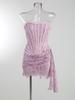 High-Quality One-Shoulder Lace Mini Bodycon Dress