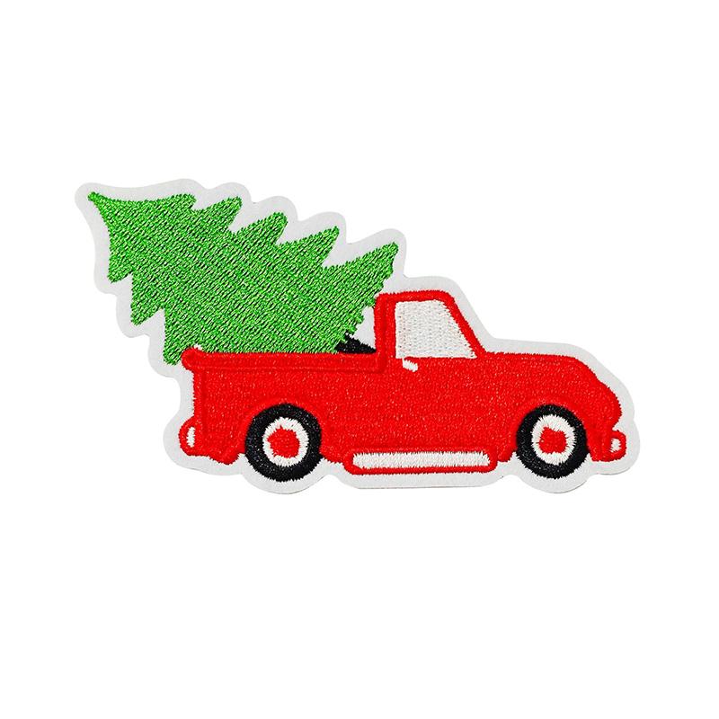 1pc Santa Claus For Clothing Bags Badge Sticker DIY Appliques Cartoon Christmas Emblem Embroidery Patches Iron On