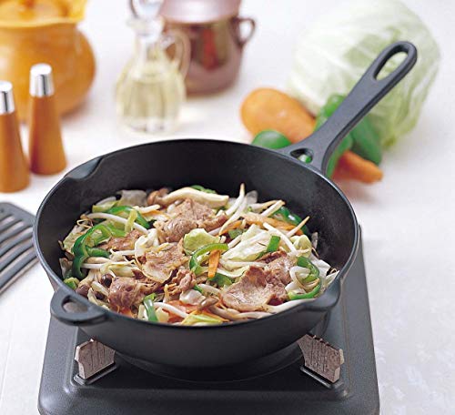 Iwachu Frying Pan 24 Black Coating Inner Diameter 23.5cm IH Compatible Nambu Iron 24012