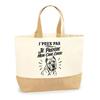 Bag I Can't I Prefer My Cane Corso I Can't Minimalist | Cotton Tote Bag with Jute Bottom 18 L 48 × 37 × 13 Cm | Market