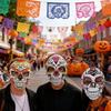 Halloween Day of the Dead Sugar Skull Mask Cosplay Party Carnival Dance Prop Adult Costume Decoration Festival Accessory