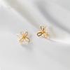 925 Sterling Silver Cute Romantic Clover Synthetic Opal Korean Stud Earrings for Women Sweet Wedding Party Jjewelry Gift