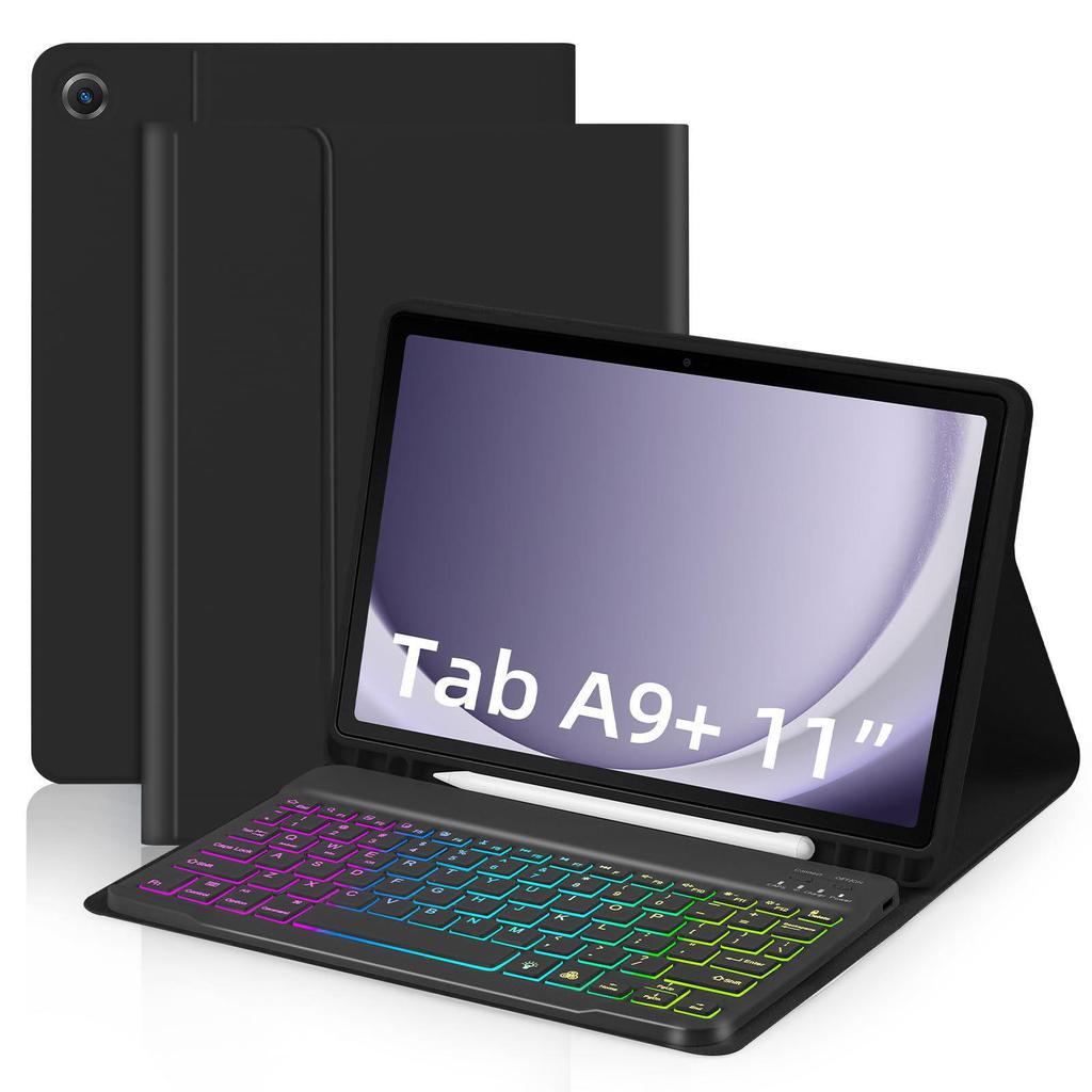 Bluetooth Keyboard Protective Leather Case for Samsung Tab A9+ & A11+ 11-inch S9FE A8