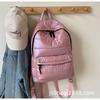 Schoolbag new popular cotton clothes backpack women's casual versatile space cotton backpack wholesale large capacity lightweight bag