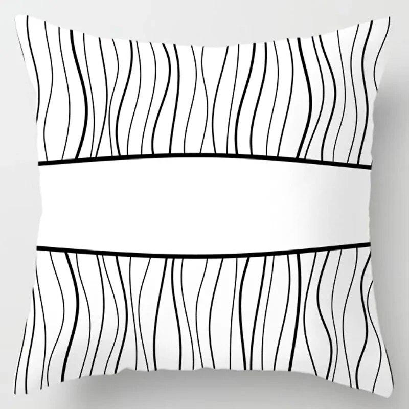 45x45cm Modern simple geometric print pillowcase Room bed Sofa Chair Office cushion cover Home Decoration embrace