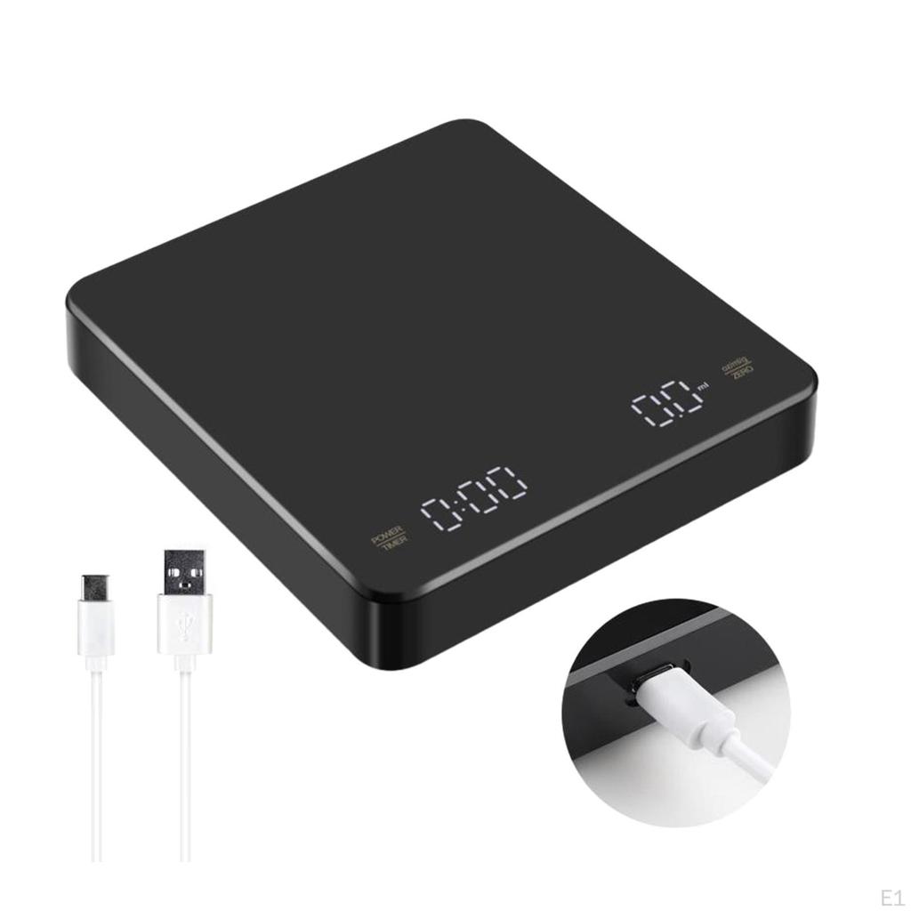 Coffee Scale with Timer, Kitchen Scale, Precision LED Display Small Food Weighing