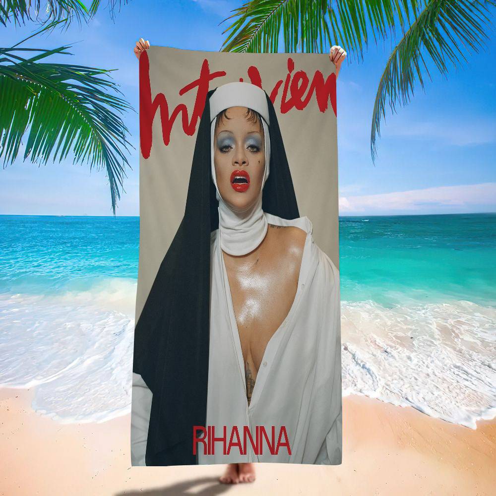 Hot Singer R-RIHANNAS Big Microfiber Beach Towels Quick Dry Towel Sand Beach Towels Pool Towel For Travel Swim Pool Yoga