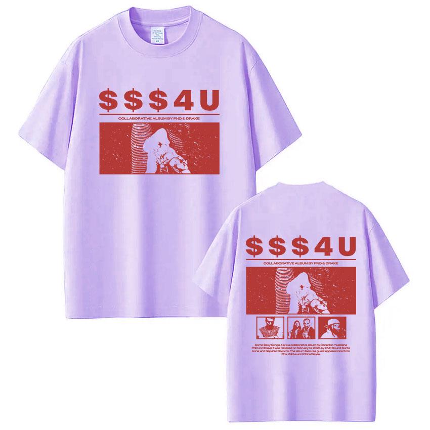 Rapper PARTYNEXTDOOR & Drake Some Sexy Songs 4 U SSS4U 2025 T Shirts Men's Women Clothing Cotton Short Sleeve Oversized T-shirts