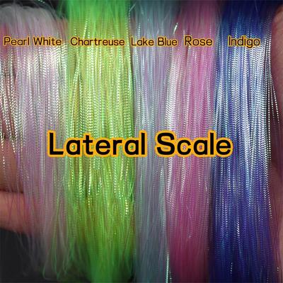 0.2mm Fly Tying Corrugated Lateral Scale Strands Saltwater Flashbou Bucktail Spinnerbait Fishing Lure Bait Tying Material