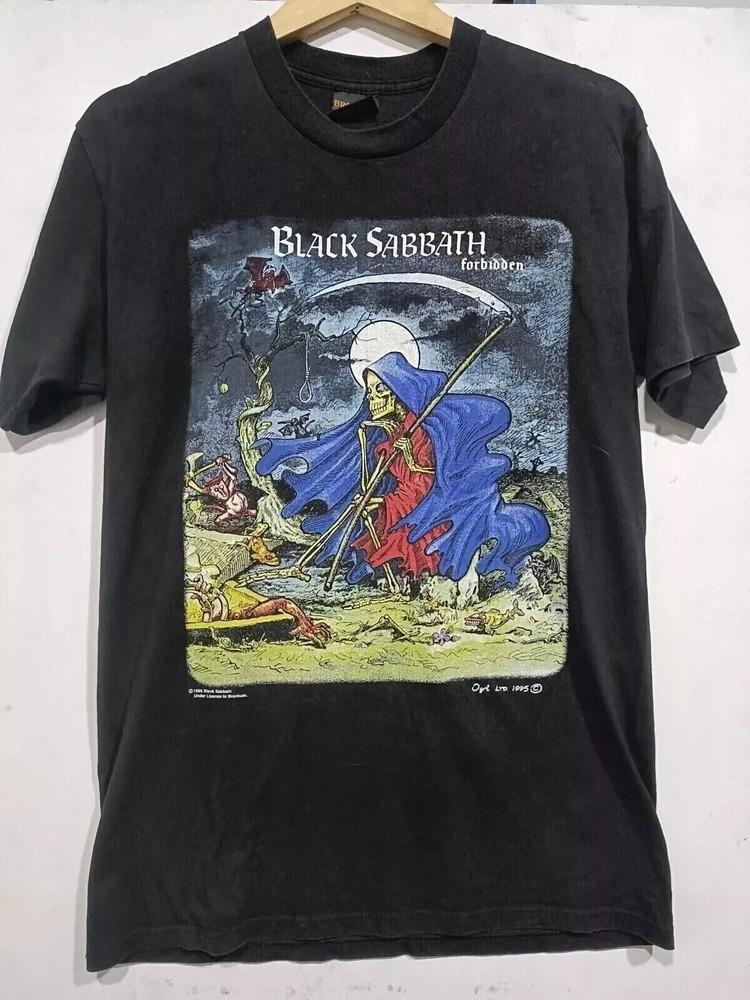 

Винтажная футболка Black Sabbath 1995 года, черная, с коротким рукавом, унисекс, размеры S-5XL, AHN01947 XXL