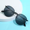 Retro High Quality Metal Round Sunglasses Women Luxury Brand Designer Small Frame Alloy Glasses Men Classic  Mujer