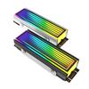 5-1 Stück M.2 2280 SSD-Kühlkörper Aluminium RGB M2-Kühler 5V 3-Pin ARGB AURA Sync M.2 NVMe-Kühlkörper Kühler SSD-Kühler Kühlkörper